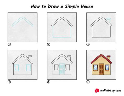 How to Draw a House – Easy Step by Step Tutorial for .